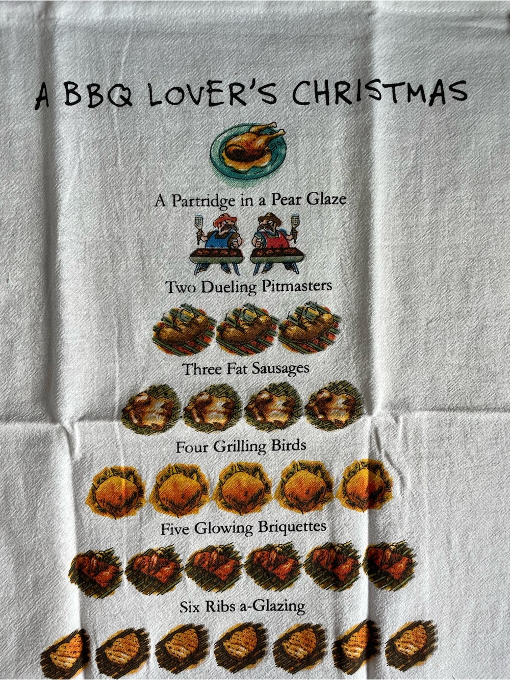 BBQ Lover's Christmas - New Cotton Dishtowel - Picture 2 of 4